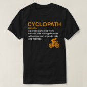 Cyclopath Woordenboek Definitie Fietser Fietser T-shirt (Design voorkant)