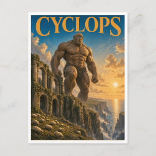 Cyclops, gotische fantasie monster briefkaart