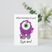 Cyclops Monster Briefkaart (Staand voorkant)