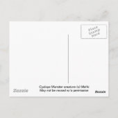 Cyclops Monster Briefkaart (Achterkant)