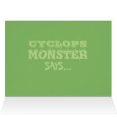 Cyclops Monster (geld cadeau) kaart (Binnen Horizontaal (Boven))