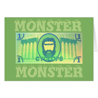 Cyclops Monster (geld cadeau) kaart