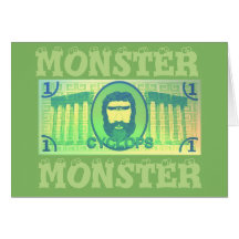 Cyclops Monster (geld cadeau) kaart