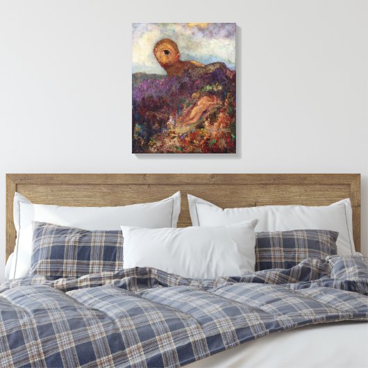 Cyclops | Odilon Redon | Canvas Afdruk (Insitu (Slaapkamer))