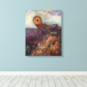Cyclops | Odilon Redon | Canvas Afdruk (Insitu (Houten vloer))
