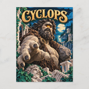 Cyclops, Papieren Snijmonster Briefkaart