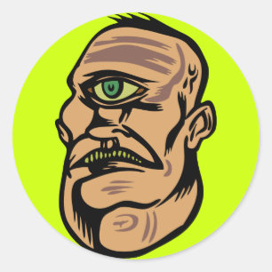 cyclops ronde sticker