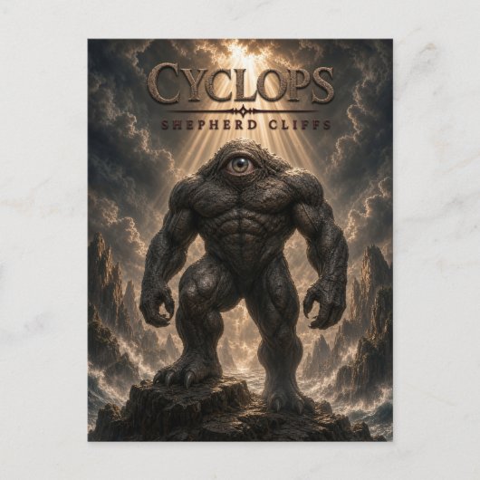 Cyclops Shepherd Cliffs Dark Cinema Briefkaart (Voorkant)