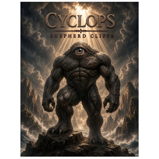 Cyclops Shepherd Cliffs Dark Cinema Briefkaart