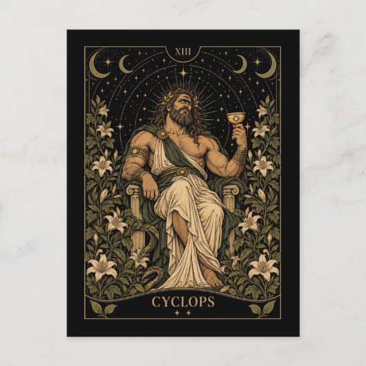 Cyclops, Starlit Tarot Kunst Briefkaart (Voorkant)