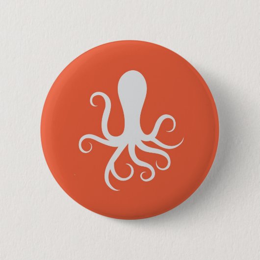 Cycloptopus - Sinaasappel Ronde Button 5,7 Cm (Voorkant)