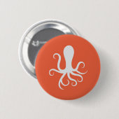 Cycloptopus - Sinaasappel Ronde Button 5,7 Cm (Voorkant /achterkant)