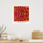 Cyclotomische Contouren Poster (Keuken)