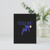 Cyclus aan briefkaart (Staand voorkant)