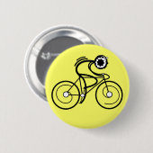 CYCLUS AAN! Racer Ronde Button 5,7 Cm (Voorkant /achterkant)