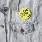 CYCLUS AAN! Racer Ronde Button 5,7 Cm (In situ)