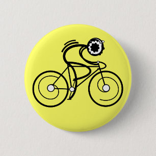 CYCLUS AAN! Racer Ronde Button 5,7 Cm