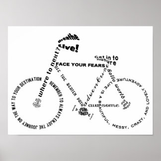 Cyclus Adventure Words Poster