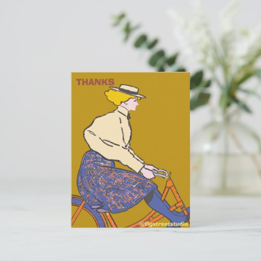 Cyclus, geef tekst Briefkaart uit (Staand voorkant)