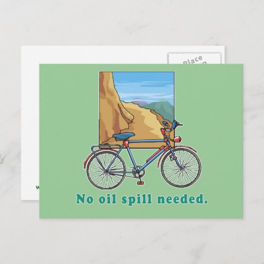 Cyclus:  Geen olievlek nodig voor overhemden en Mo Briefkaart (Voorkant / Achterkant)