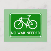 Cyclus Geen Oorlogsproducten vereist Briefkaart (Voorkant)