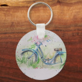 Cyclus in lenteveld - sleutelketen sleutelhanger (Voorkant)