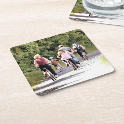 CYCLUS KARTONNEN ONDERZETTERS (Schuin)