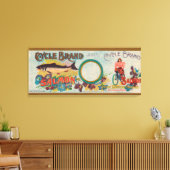 Cyclus Merk Salmon Label Canvas Afdruk (Insitu (Woonkamer))