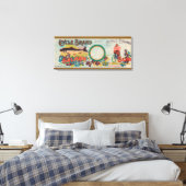 Cyclus Merk Salmon Label Canvas Afdruk (Insitu (Slaapkamer))