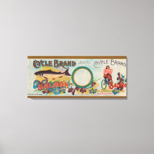 Cyclus Merk Salmon Label Canvas Afdruk (Voorkant)