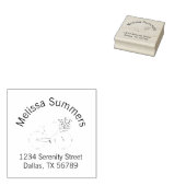 Cyclus met een Vloeiend adres voor mandje Rubberstempel (Gestempeld)