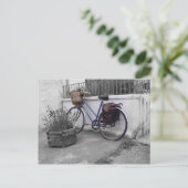 Cyclus met mand - eiland Mull Briefkaart (Staand voorkant)