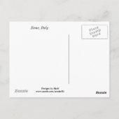 Cyclus met mandje hydrangeas briefkaart (Achterkant)