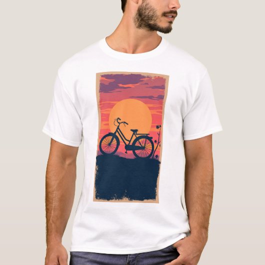 cyclus retrozonsondergang t-shirt (Voorkant)
