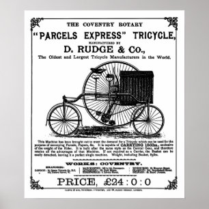  cyclus:   Rotary Tricycle coventry Poster