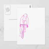 Cyclus Roze Briefkaart (Voorkant / Achterkant)