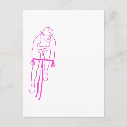 Cyclus Roze Briefkaart (Voorkant)