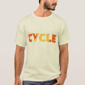 Cyclus Tekstontwerp T-shirt (Voorkant)