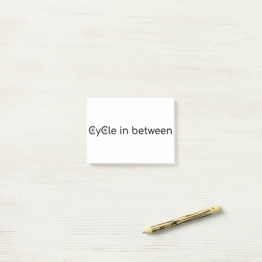 Cyclus tussen post-it® notes (Op bureau)