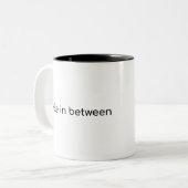 Cyclus tussen tweekleurige koffiemok (Voorkant links)