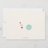 Cyclus van Liefde Bruids Douche Uitnodiging (Achterkant)