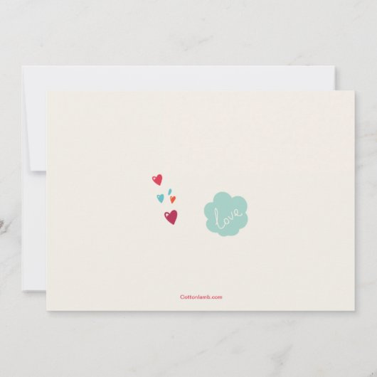 Cyclus van Liefde Bruids Douche Uitnodiging (Achterkant)