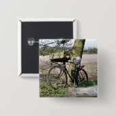 CYCLUS VIERKANTE BUTTON 5,1 CM (Voorkant /achterkant)