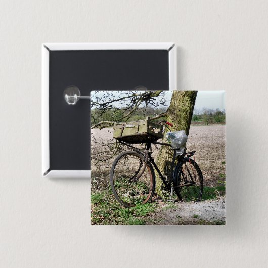 CYCLUS VIERKANTE BUTTON 5,1 CM (Voorkant /achterkant)