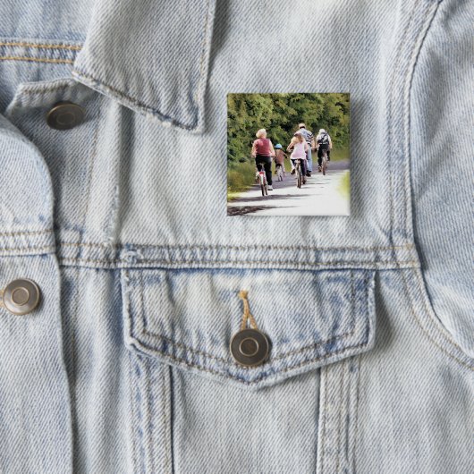 CYCLUS VIERKANTE BUTTON 5,1 CM (In situ)