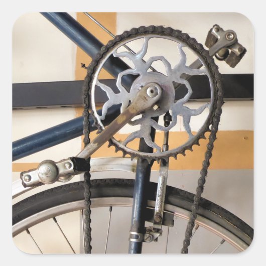  CYCLUS VIERKANTE STICKER (Voorkant)