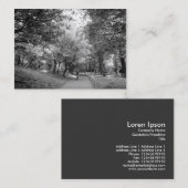 Cyclus Way - zwart-wit Visitekaartje (Voorkant / Achterkant)