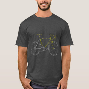 Cyclusanatomie voor fietsen t-shirt
