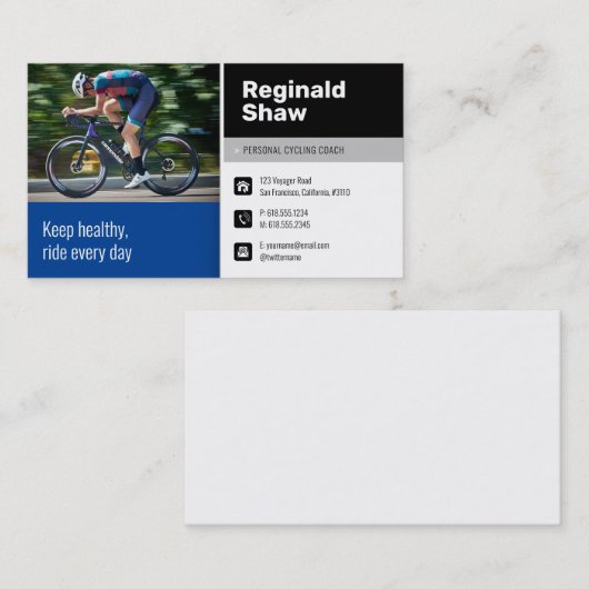Cycluscoaching | Opleidingsinstructeur Visitekaartje (Voorkant / Achterkant)