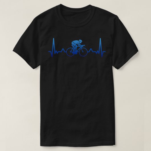 Cycluscyclus hartslag fietsen Cyclisch Cadeau T-shirt (Design voorkant)